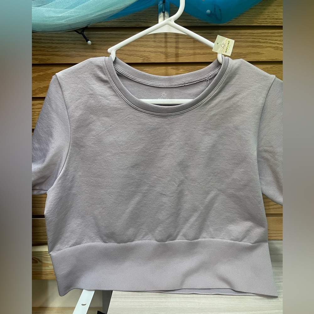 Aerie Light Purple Crop XL